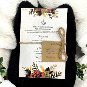 Plantable wedding invite